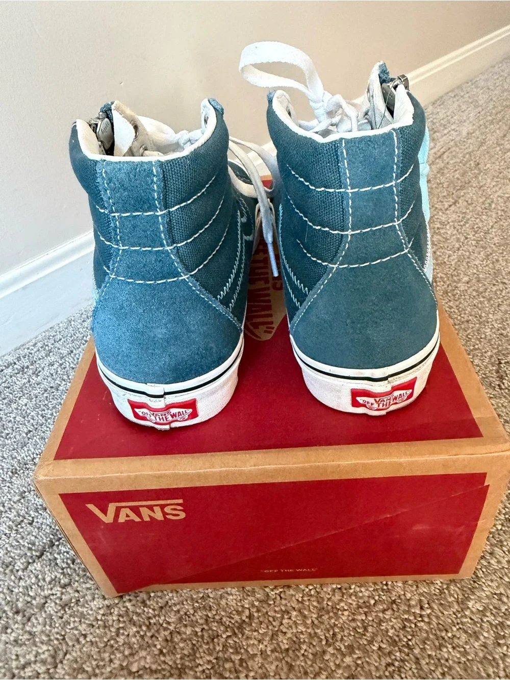 Vans Sk8-Hi Zip Teal & Light Blue